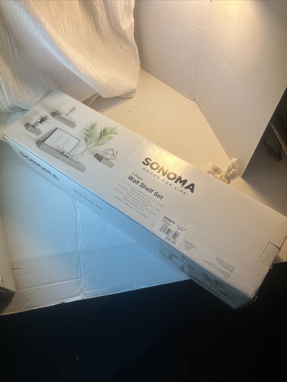 Sonoma Goods for Life 2-Piece Wall Shelf Set. New In Box